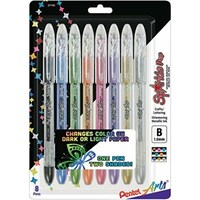 Picture of Pentel Sparkle Pop Metallic Gel Pens, 1.0mm, Pack of 8