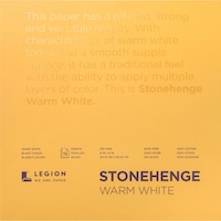Stonehenge Paper Pad, 8x8in, 15 Sheets, 90lb - Warm White