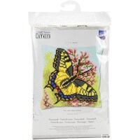Picture of Vervaco Needlepoint Cushion Top Kit, Butterfly Stitched In Yarn, 16x16inch