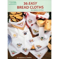 Leisure Arts Stitchery 36 Easy Bread Cloths To Cross Stitch Book