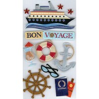 Picture of Bon Voyage Cruise Ship Passport Vacation Jolee's 3D Sticker