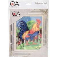 Picture of Collection D'Art Stamped Needlepoint Kit, Rooster, 20x25cm