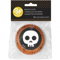 Picture of Wilton Standard Baking Cups, Skulls and Spider Webs -Pack of 75