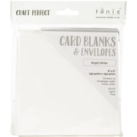 Picture of Craft Perfect Card Blanks, 6x6inch, Bright White