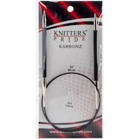 Picture of Knitter's Pride Karbonz Fixed Circular Needles, 24in, Size 9