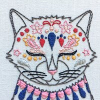Picture of D'Art Diamant Broderie Gemme Kit, 15 in x15 in, Cat Morning