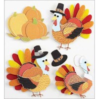 Picture of Jolee's Boutique Dimensional Stickers, Turkey Characters