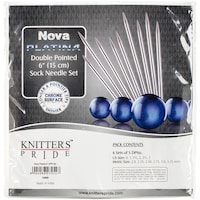 Nova Platina Double Pointed Needles Set, 6in, Socks Kit