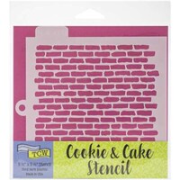 Crafter's Workshop Cookie and Cake Stencils, 5.5x5.5in, Bricks