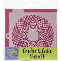 Picture of Crafter's Workshop Cookie and Cake Stencils, 5.5x5.5in, Fan Flower