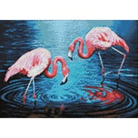 Picture of D'Art Diamond Embroidery Gem Kit, Flamingos On The Lake
