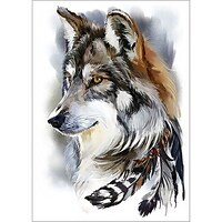 Picture of D'Art Diamond Embroidery Gem Kit, 10.6x15in, Wolf Spirit