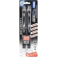 Picture of Pentel Energel Pro Permanent Gel Pen, .7mm, Pack of 3, Black Ink