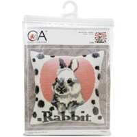 Picture of Collection D'Art Stamped Needlepoint Cushion Kit, Rabbit, 40x40cm