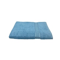 Picture of BYFT Daffodil 100% Cotton Bath Towel, 70x140 cm - Light Blue