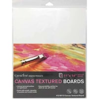 Crescent Cardboard Company Canvas Board, White, 11x14in, Pack of 3