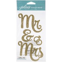 Picture of Jolee's Boutique Themed Embellishments, Pack of 4, Mr. & Mrs
