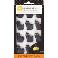 Picture of Wilton Icing Decorations, Black Cat -Pack of 12