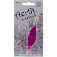 Picture of Handy Hands Aerlit Tatting Shuttle with 2 Bobbins, Sparkle Pink Pearls