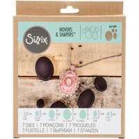 Sizzix Movers & Shapers Magnetic Die Set, Ovals,Pack of 7