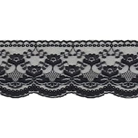 Picture of Simplicity Flat Pretty Lace, 4inch Wide 12yds ,Black