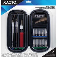 Picture of X Acto Basic Knife Set In Compression Case, Multicolor