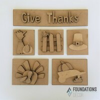 Picture of Foundations Decor Shadow Box Kit, Give Thanks