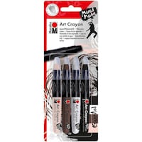 Picture of Marabu Creative Art Crayon Set, Essentials, Pack of 4
