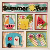 Picture of Foundations Decor Shadow Box Kit, Summer Fun