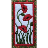 Picture of Quilt Magic Trio Of Poppies Kit, 10x19inch