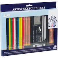 Pro Artist Sketch Drawing Set, Pack of 29