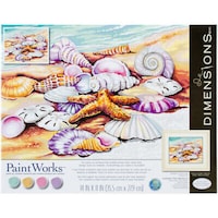 Paint Works Paint By Number Kit, 11x14in, Shells