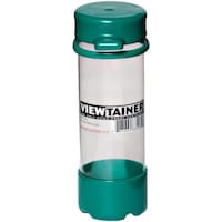 Viewtainer Tethered Cap Storage Container, 2x6inch