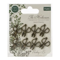 Picture of The Herbarium Metal Charms, Brass Herb Scissors, Pack of 8