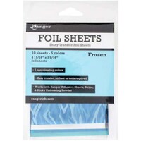 Picture of Ranger Shiny Transfer Foil Sheets, Frozen,Pack of 10