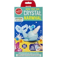 Picture of Klutz Grow Your Own Crystal Animal Kit, Narwhal