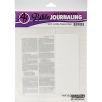 Art Impressions Bible Journaling Protector Sheet, Clear