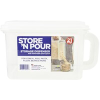 Picture of Buddeez Store Pour Storage Dispenser, 21 Cup, White