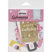 Picture of Echo Park Cardstock Ephemera Icons Magical Birthday Girl, Pack of 33