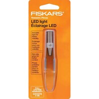 Fiskars LED Light Tweezers, Gray/White