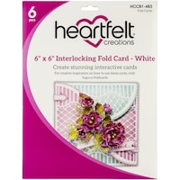 Heartfelt Creations Interlocking Fold Card, 6x6in
