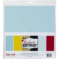 Picture of Echo Park Double Sided Solid Magical Birt  Cardstock, Pack of 6