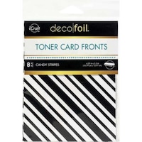 Picture of iCraft Deco Foil Candy Stripes Toner Sheets, 4.25x5.5inch, Pack of 8