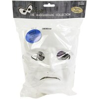 Midwest Design Mask It Tragedy Maks with Elastic Cord, 7.75inch, White