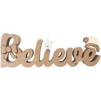 Picture of Foundations Decor Chunky Wood Block Words, Believe