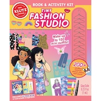 Picture of Klutz Tiny Fashion Studio Craft Kit, Multicolor