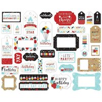 Picture of Echo Park Cardstock Ephemera Magical Birthday Frames & Tags, Pack of 33