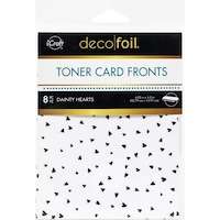 Picture of iCraft Deco Foil Dainty Hearts Toner Sheets, 4.25x5.5inch, Pack of 8