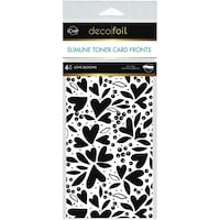 Picture of iCraft Deco Foil Love Blooms Toner Sheets, 4x9inch, Pack of 6