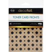 Picture of iCraft Deco Foil Lots Of Dots Toner Sheets, 4.25x5.5inch, Pack of 6